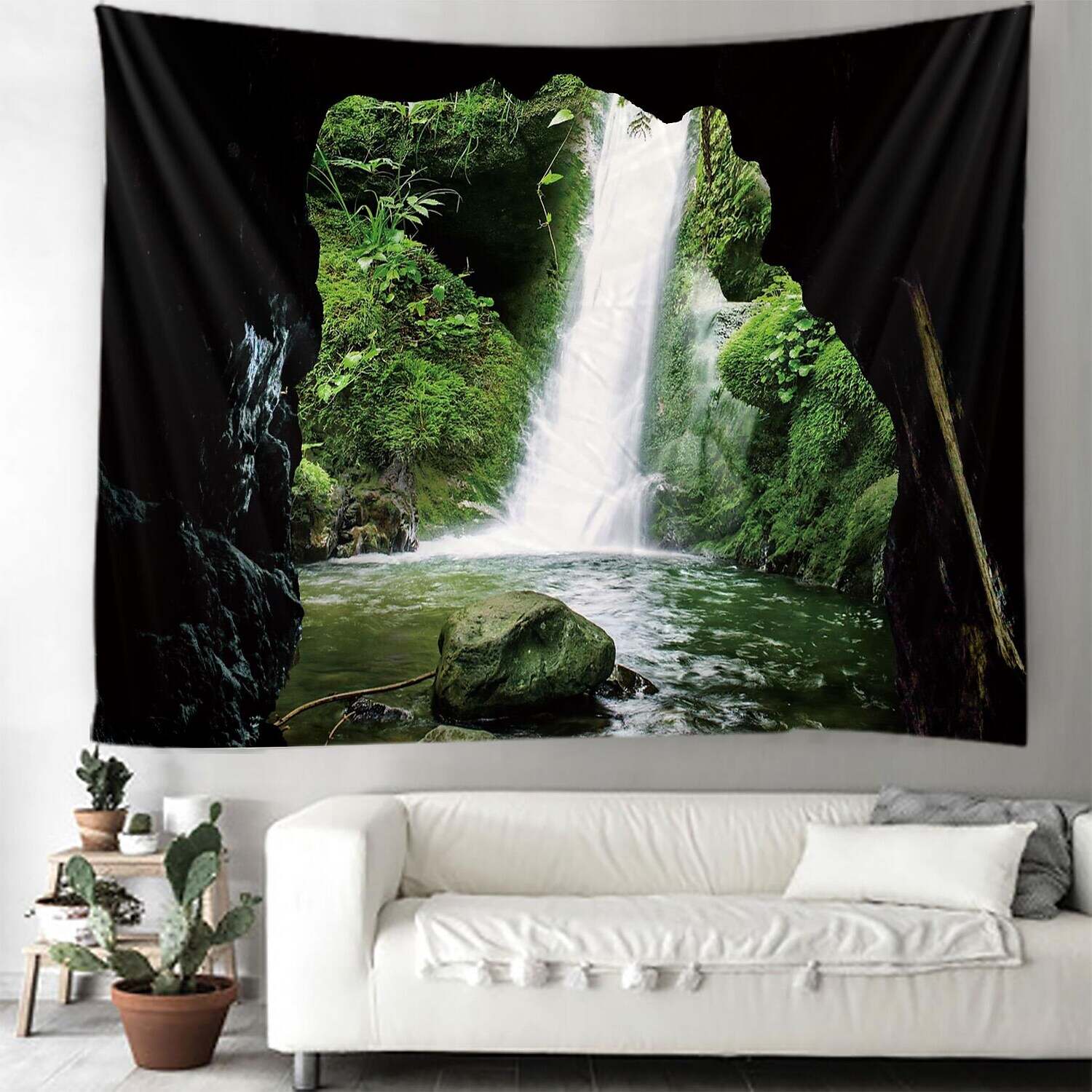 Natural Large Wall Tapestry Cave Art Decor