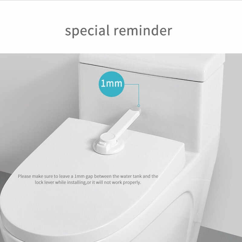 ABS + TPE Toilet Seat Lock For Inquisitive Toddlers