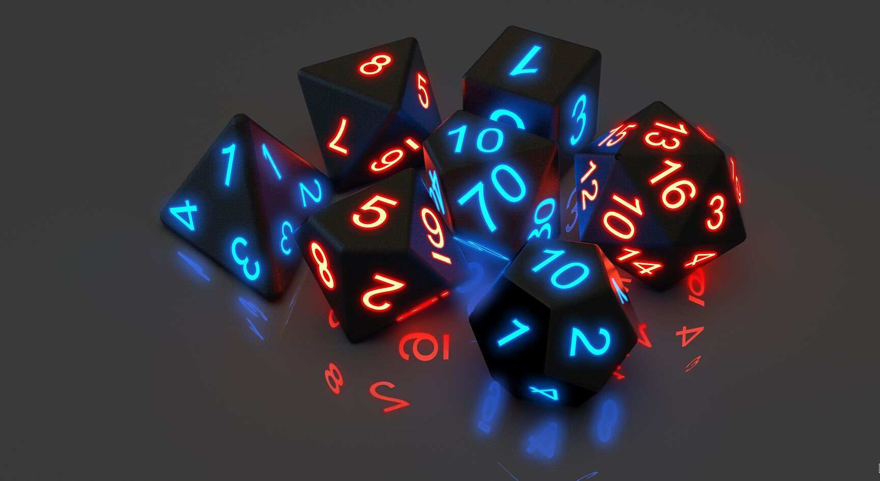 🔥HOT SALE - 50% OFF 🔥2022 New Party Fluorescent 7-Piece Dice