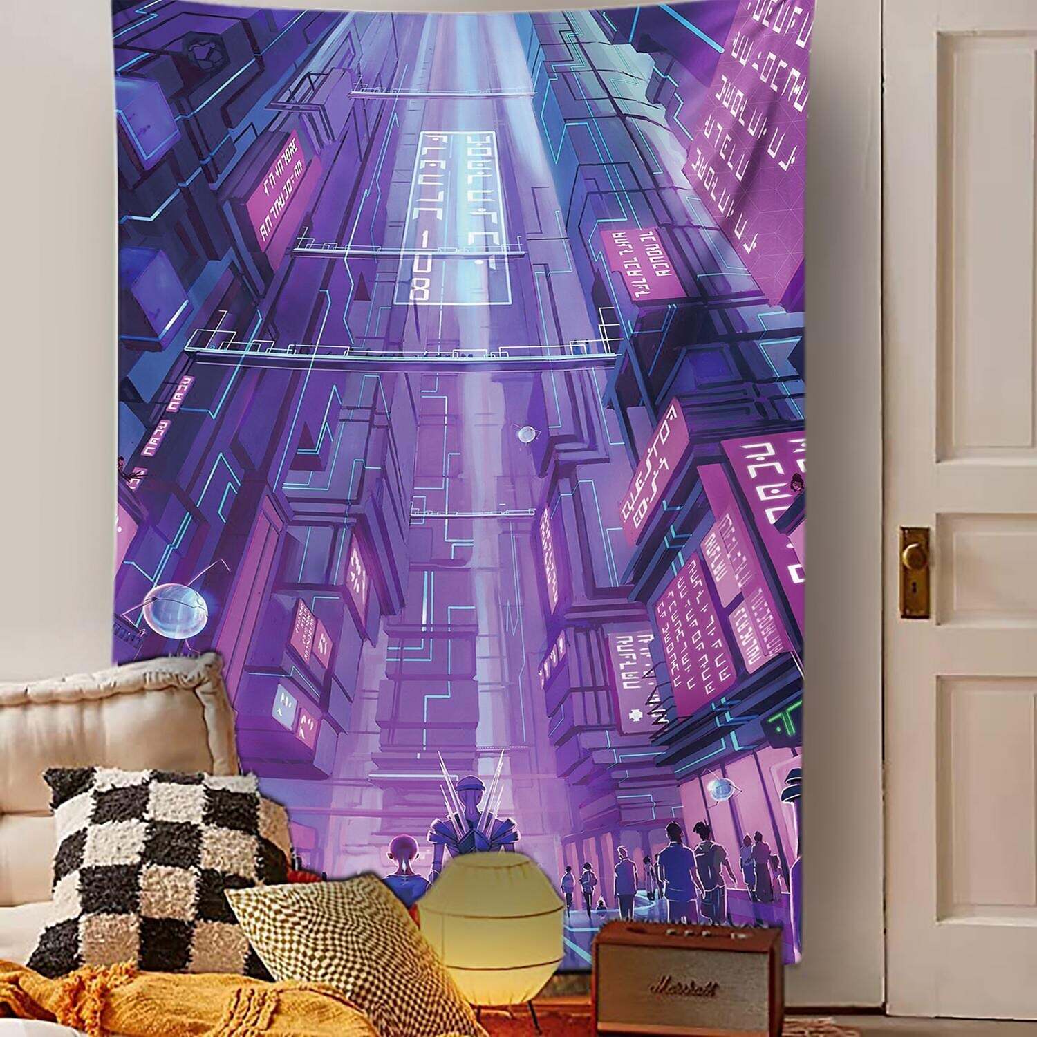 City Wall Tapestry Art Decor Photograph Backdrop