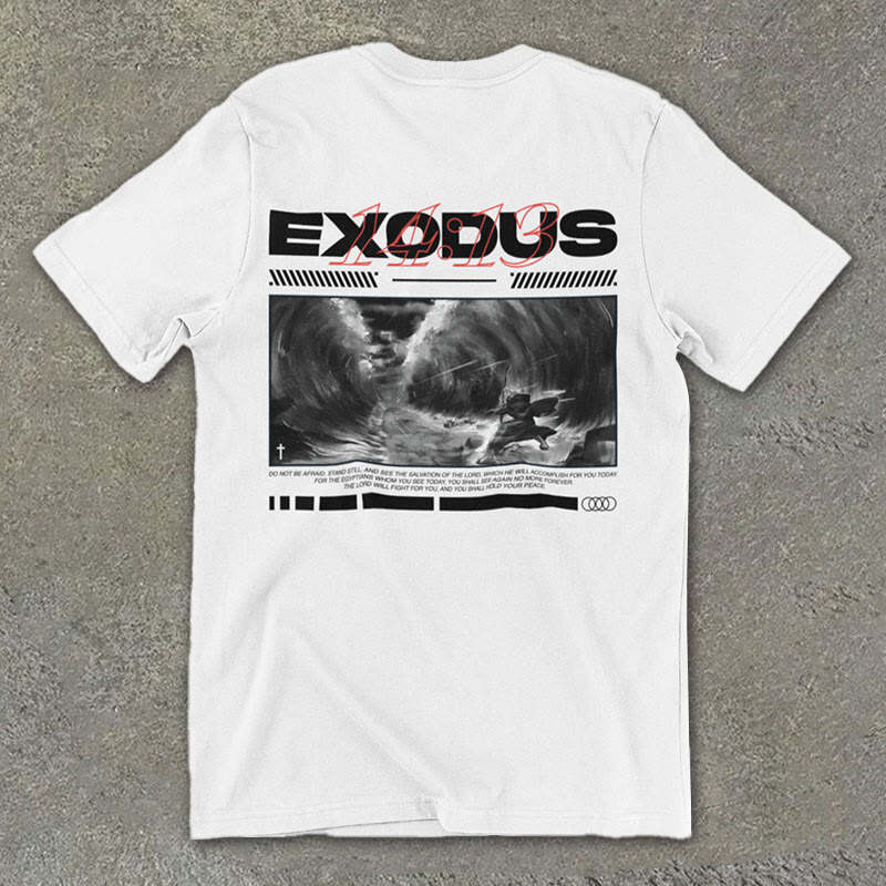 Exodus 14:13 Print Short Sleeve T-shirt