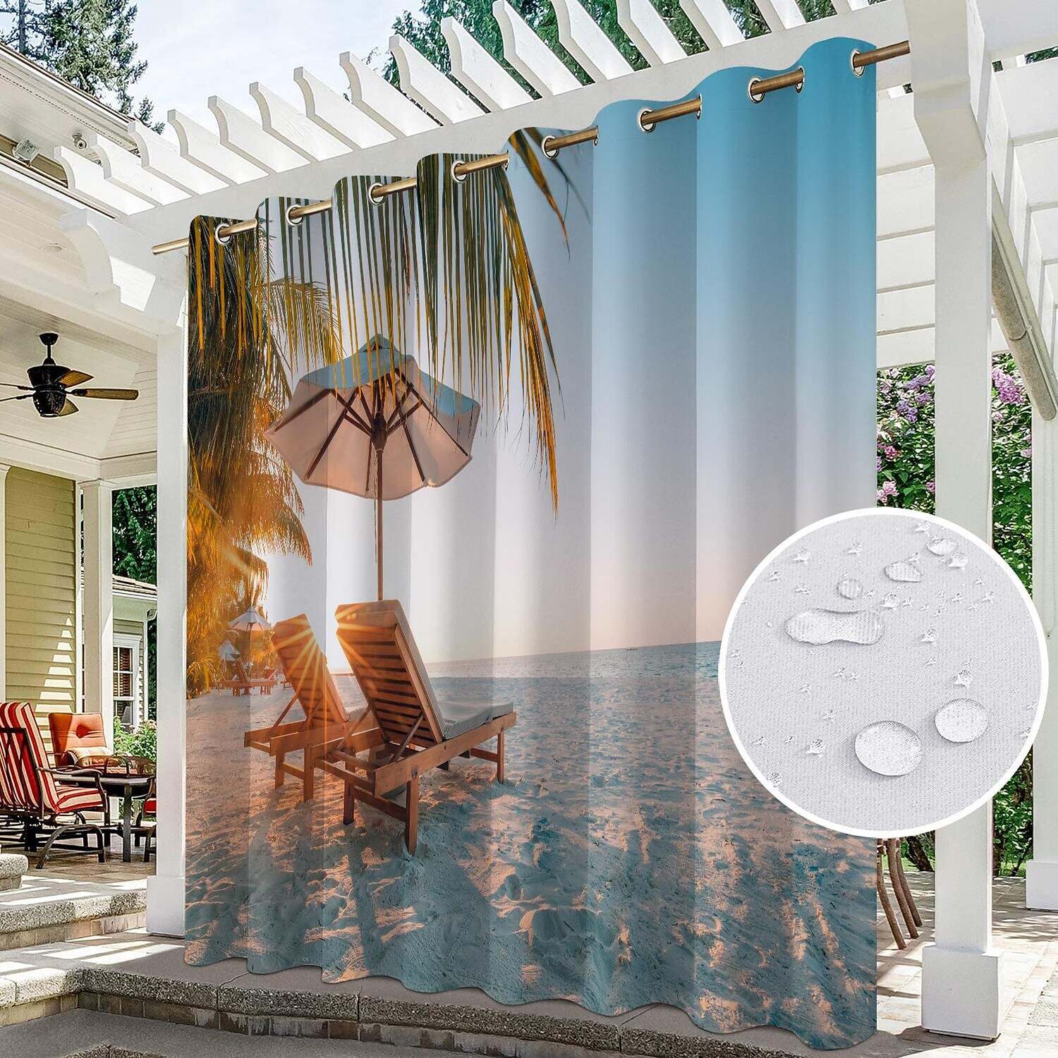 Waterproof Outdoor Curtain Privacy