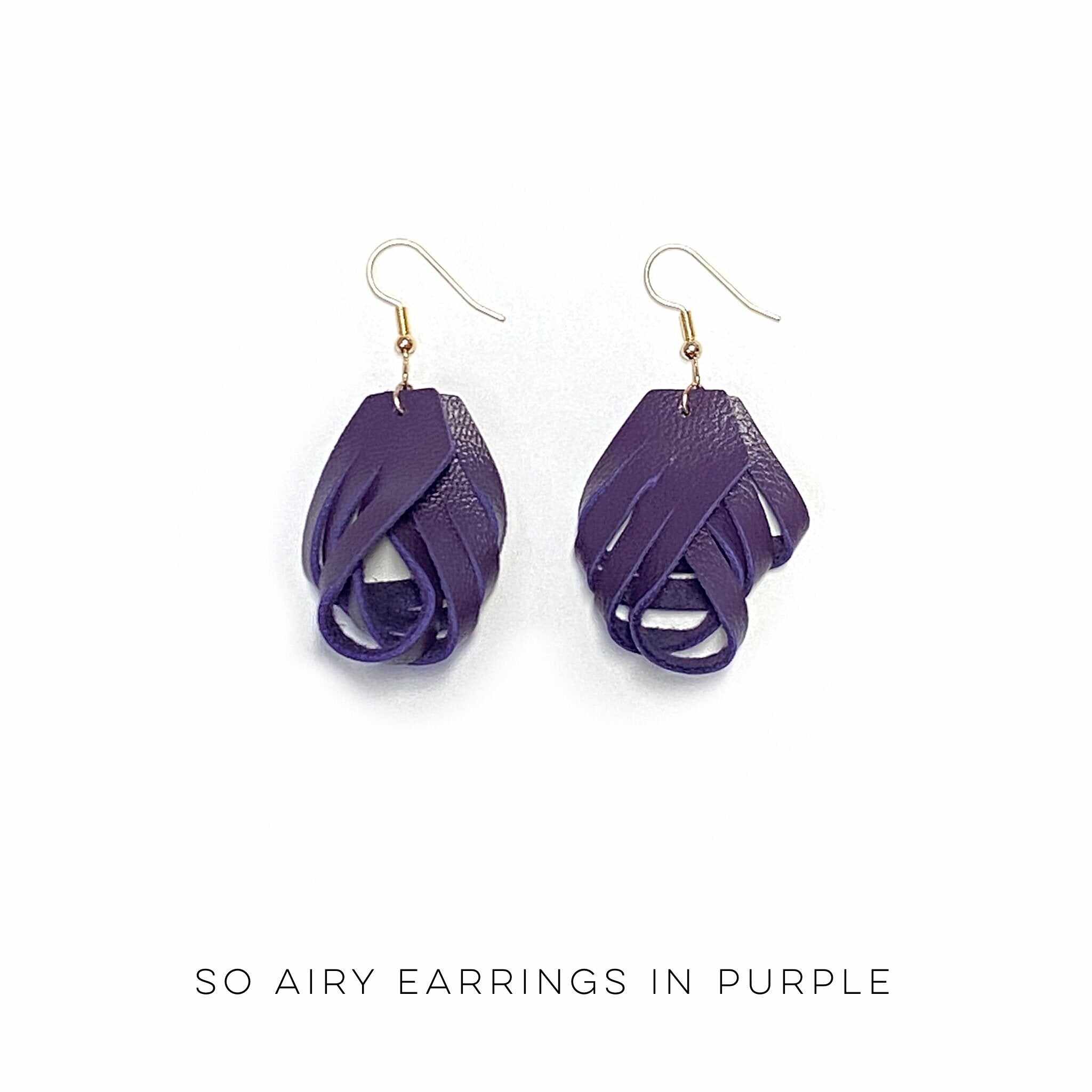 So Airy Earrings in Purple