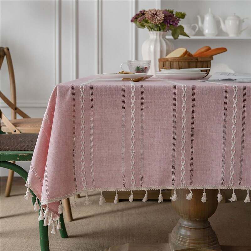 Pastoral Tablecloth Cotton Linen Fabric Table Cloth