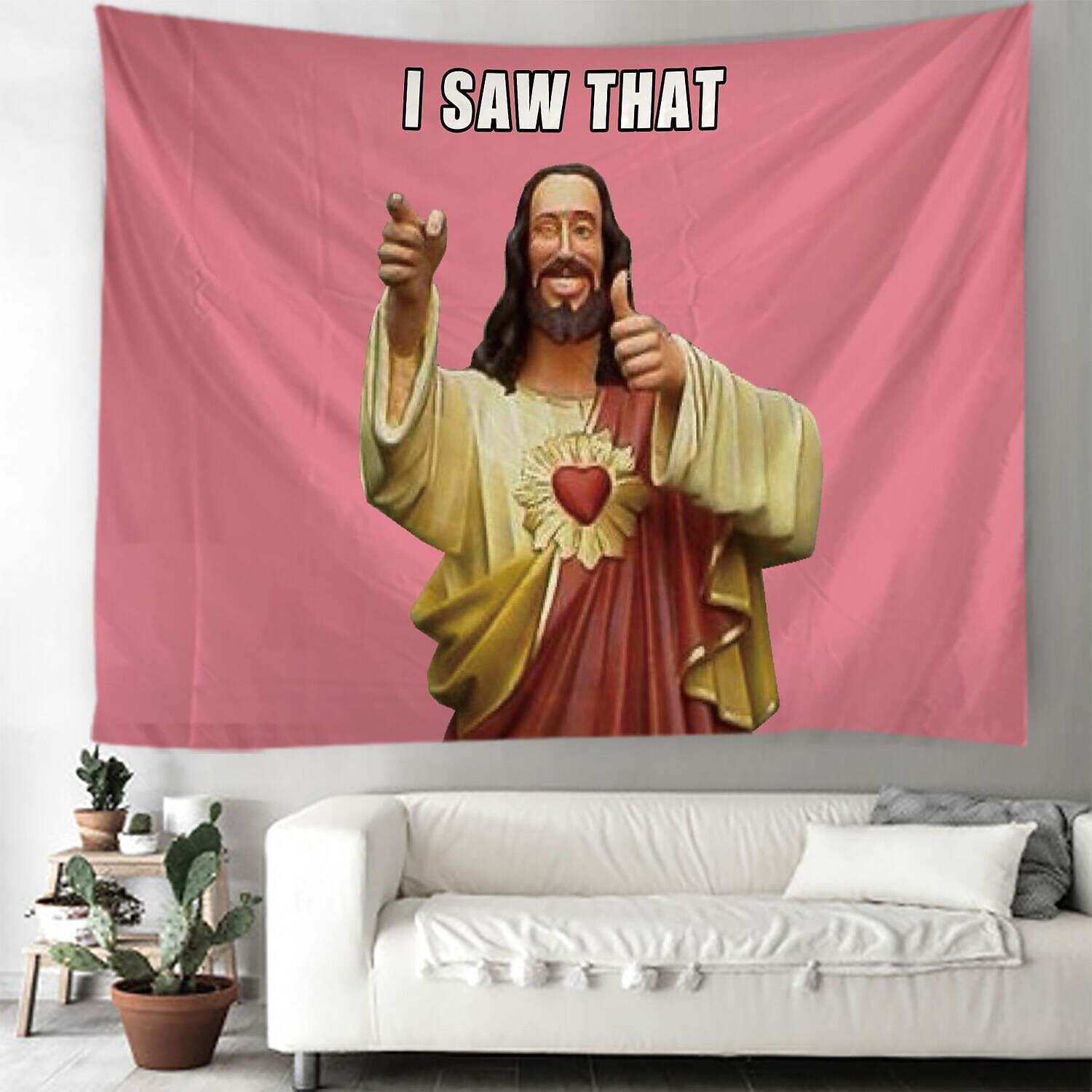 Funny Large Wall Tapestry Jesus Art Decor