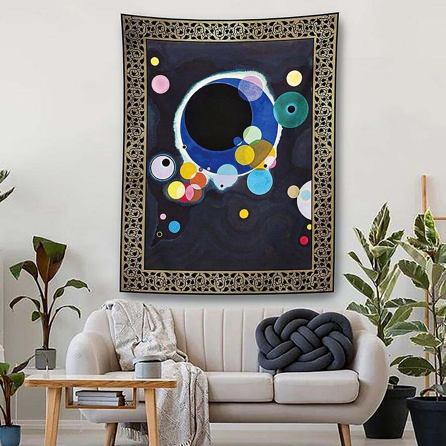 Wassily Kandinsky Wall Tapestry Art Decor Famous Painting Photograph Backdrop