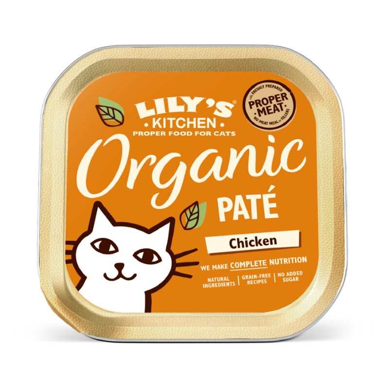 Lily's Kitchen - Wet Food For Cats - Organic Chicken Paté 85g