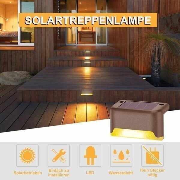 LED Solar Lamp Path Staircase Outdoor Waterproof Wall LightBUY MORE SAVE MORE