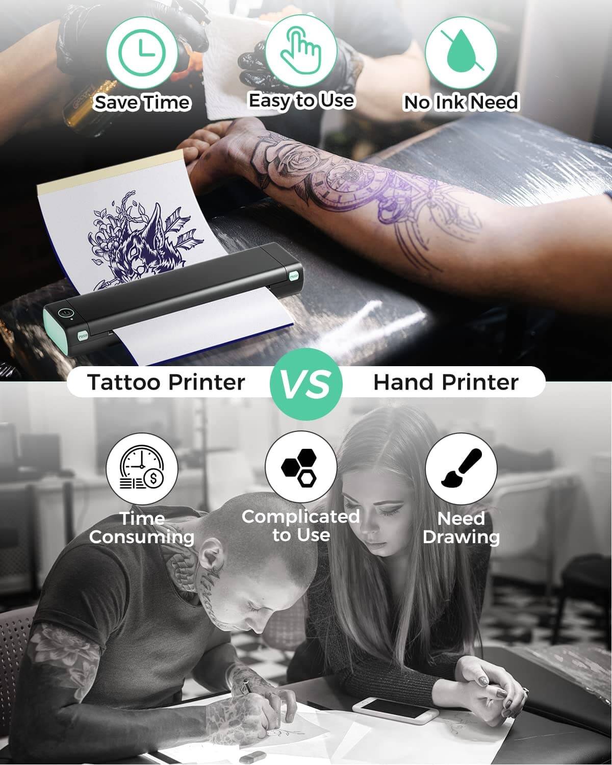 Phomemo M08F Wireless Tattoo Stencil Printer