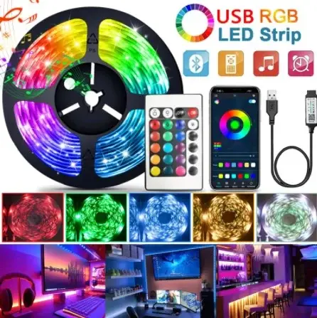 (🔥Last Day Promotion-49% OFF) LED Strip Light USB Bluetooth 5050 5V LED RGB Lights (BUY 2 FREE SHIPPING)