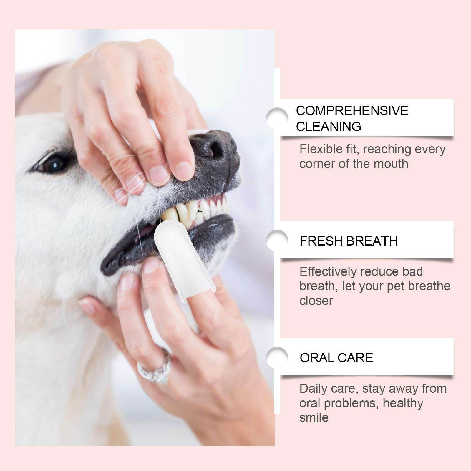 Pet dental finger cots