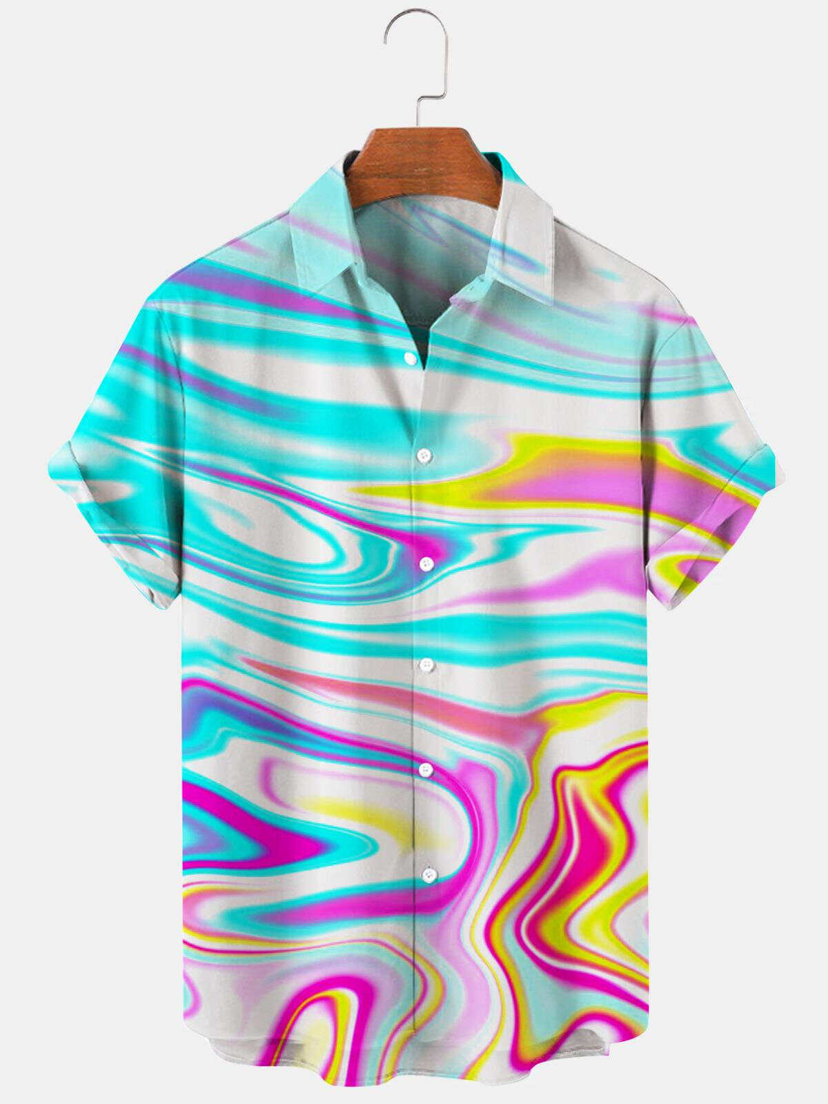 Abstract Casual Men's Shirts