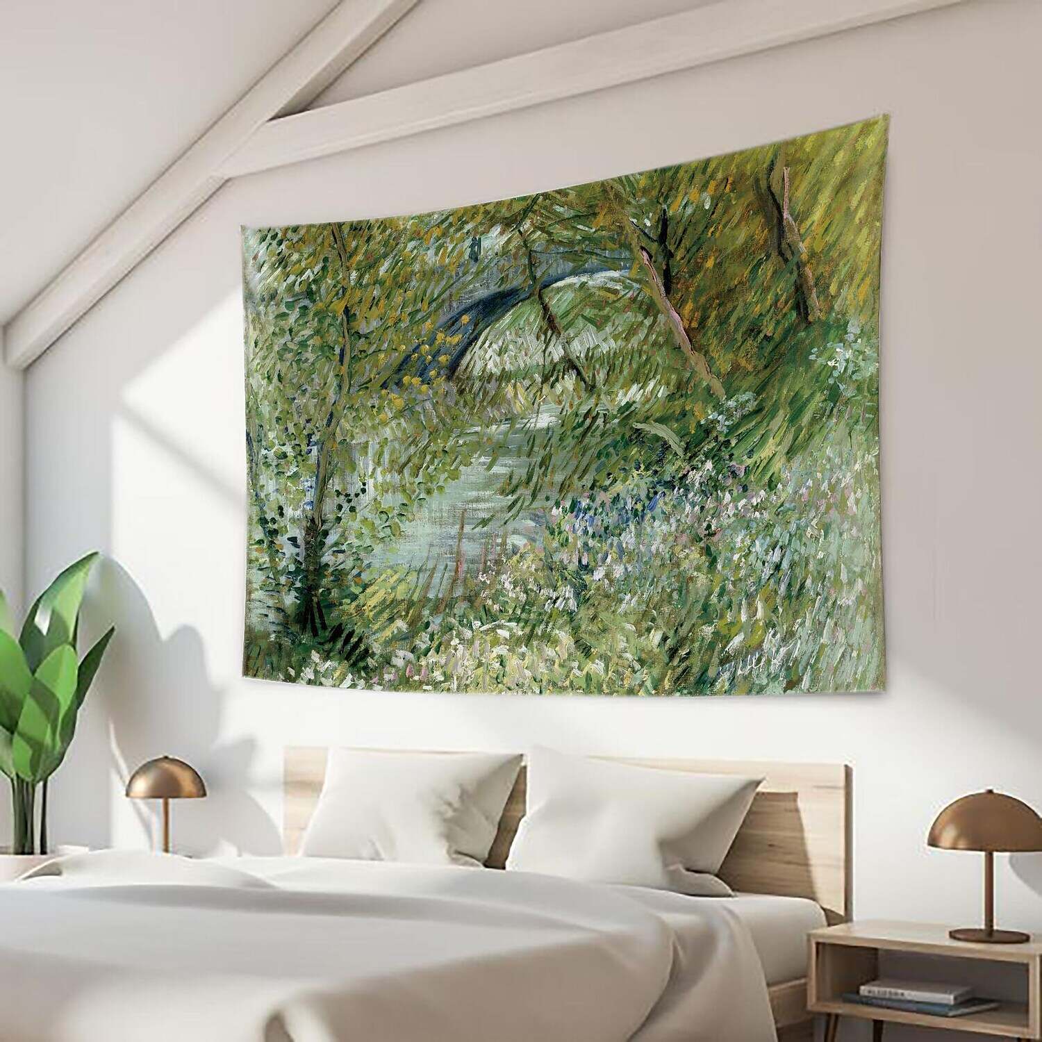 Oil Painting Forest Wall Tapestry Art Decor