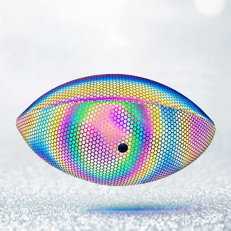 BIG SALE - 50% OFFHolographic Reflective Glowing Rugby Football and Basketball