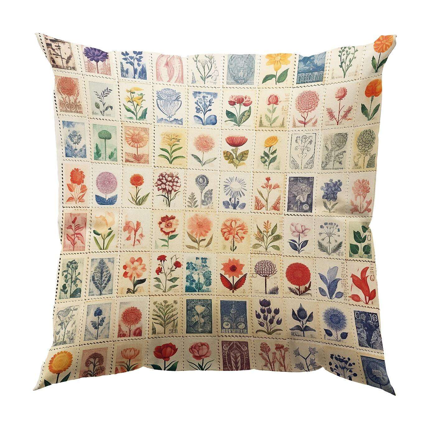 Flower Insect Pillow Cover 1PC