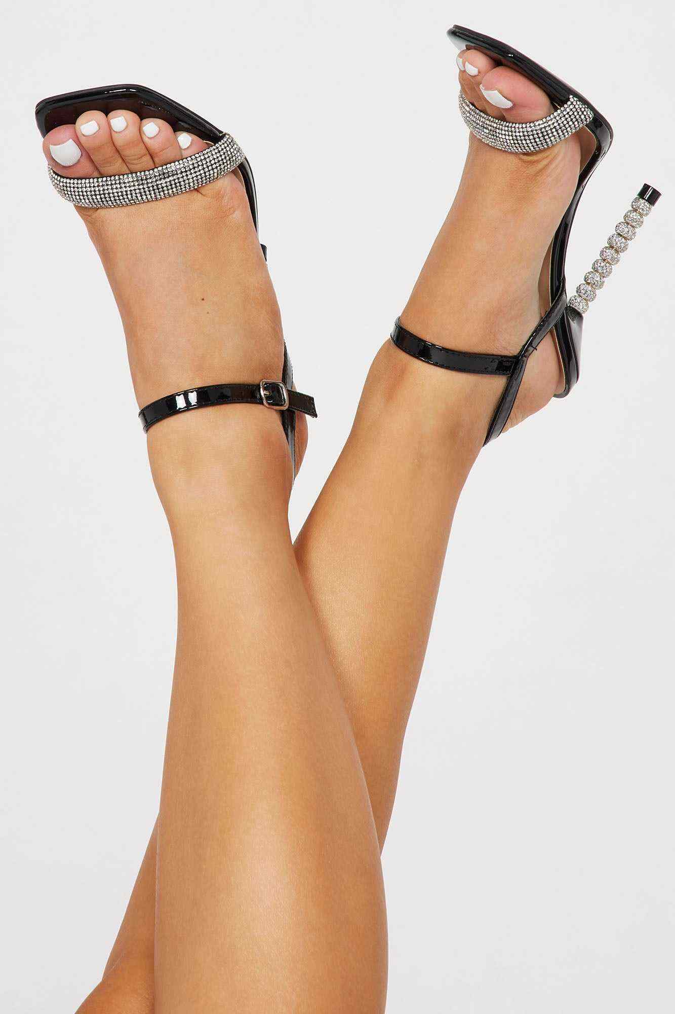 Keep It Classy Heeled Sandals   Black