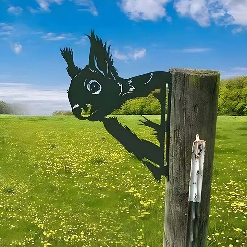 Farm Peeping Animal Metal Art