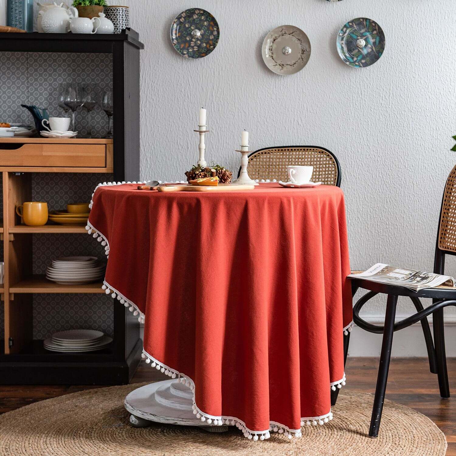 Pastoral Tablecloth Cotton Linen Fabric Table Cloth