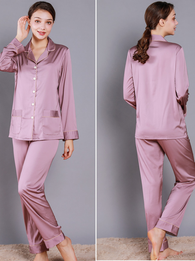 Regular Sleeve Others Simple Regular Fit Plain Matching Couple Pajama Set