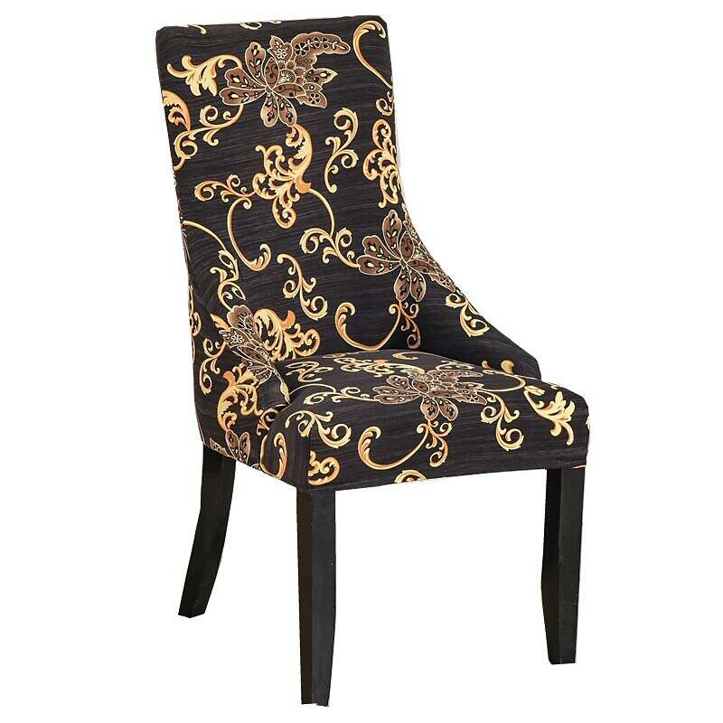 Stretch Wingback Chair Cover Boho/Flower Pattern