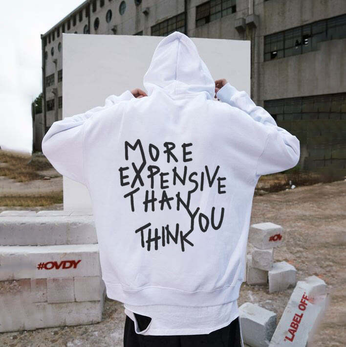 More expensive than you think print hoodie