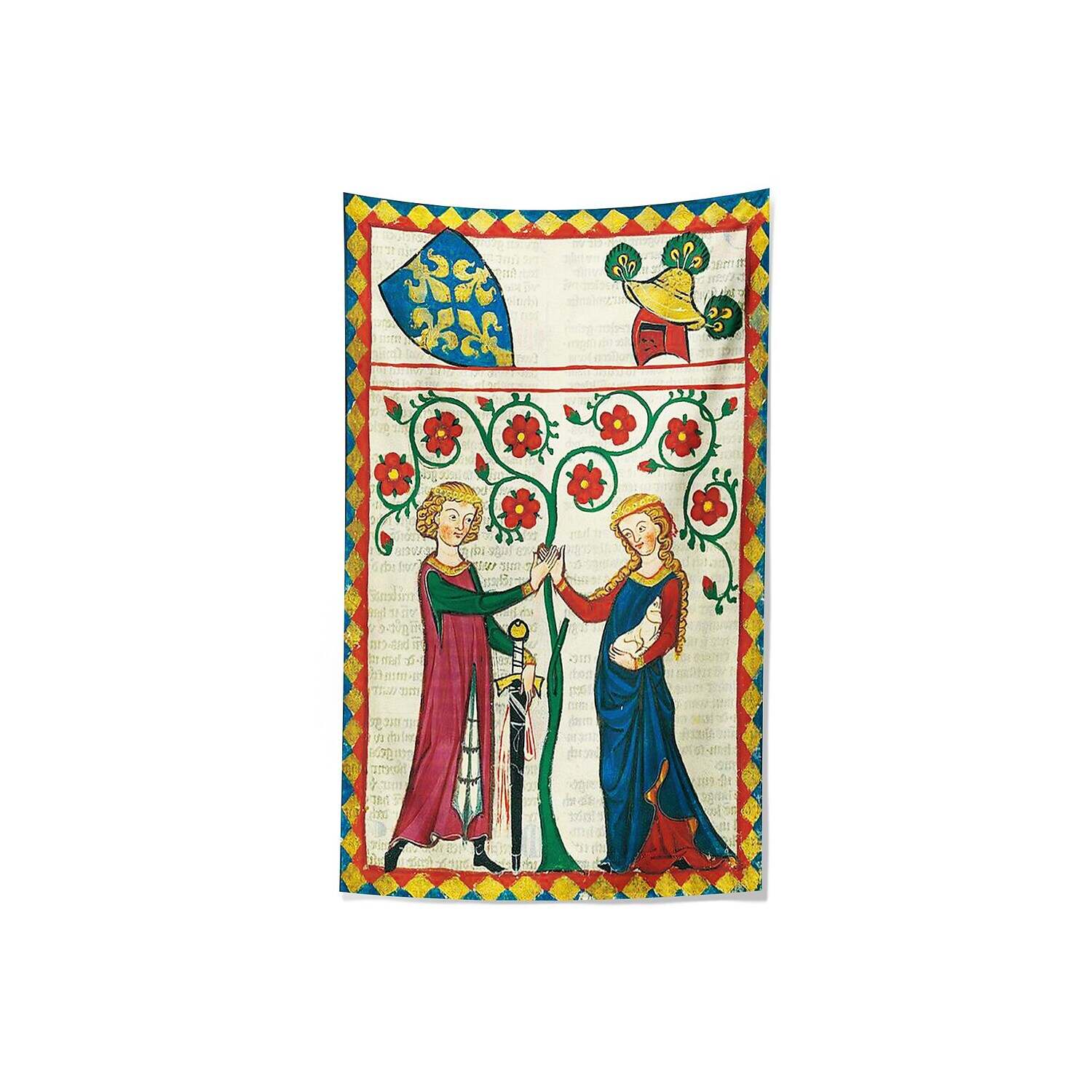 Medieval Large Wall Tapestry Art Decor