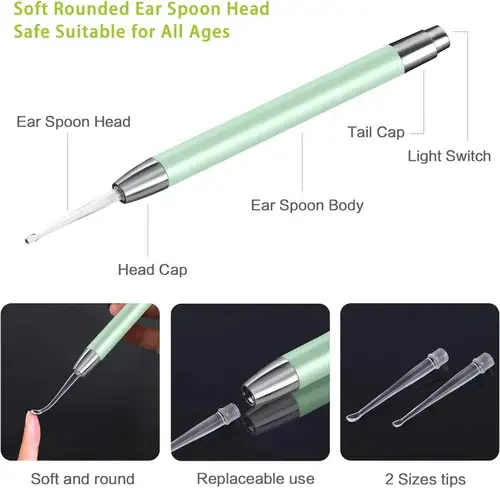 🔥Last Day Promotion 48% OFF - Ear Wax Removal Tool Kit with Light