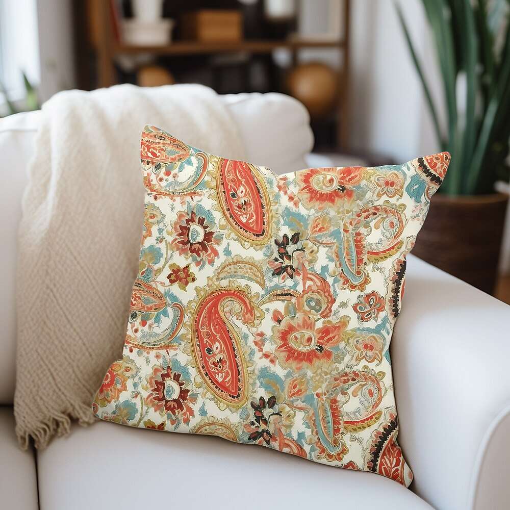 Vintage Paisley Pillow Cover 1PC