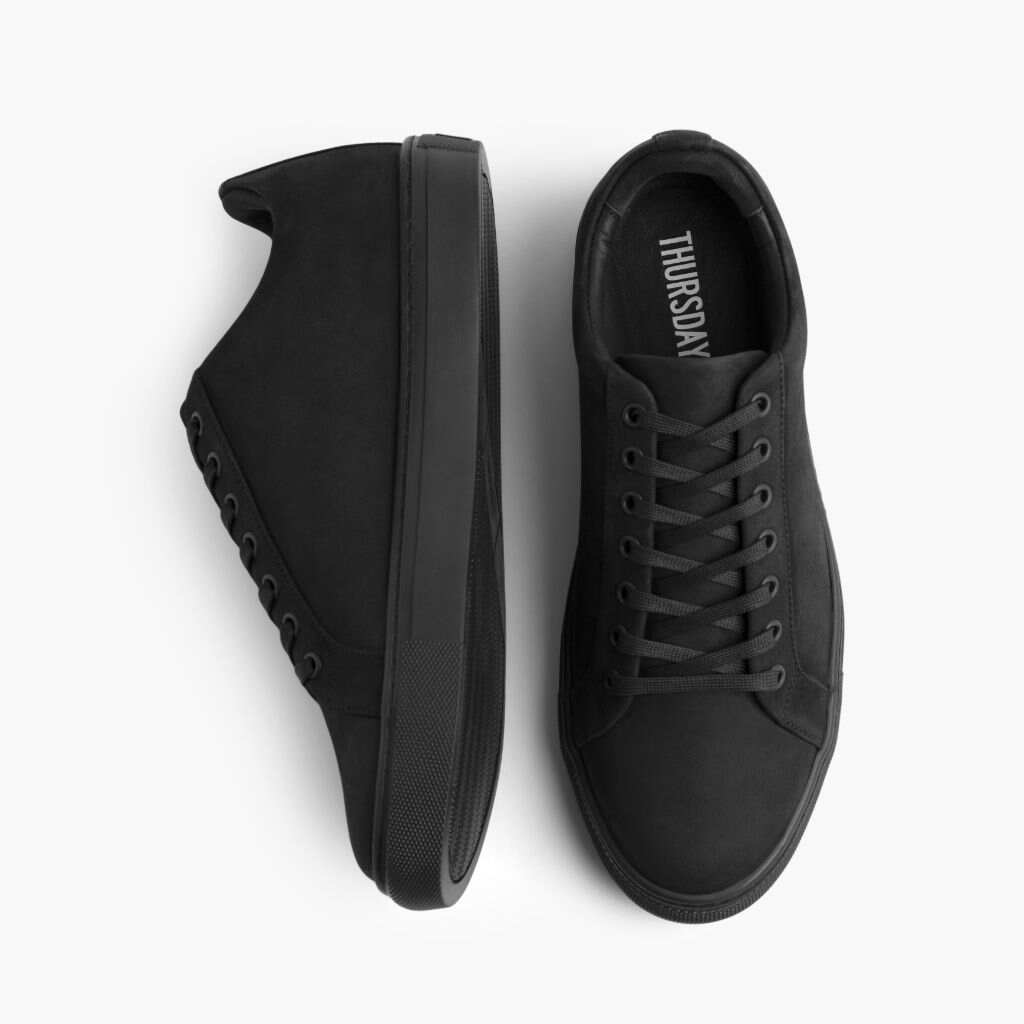 Last day 70% off-Low top black canvas shoes