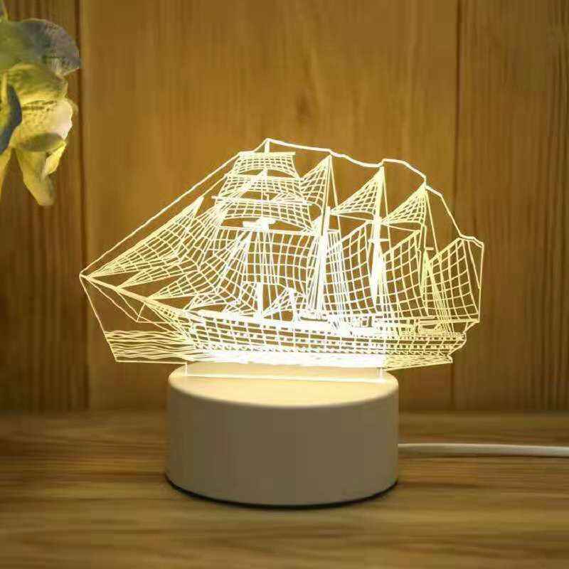 Children's gift lamp smart home eye protection 3D light