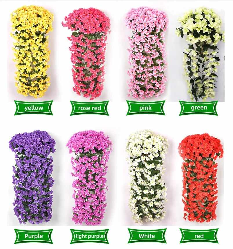 Vivid Artificial Hanging Orchid Bunch(Free shipping on orders over $39.99)