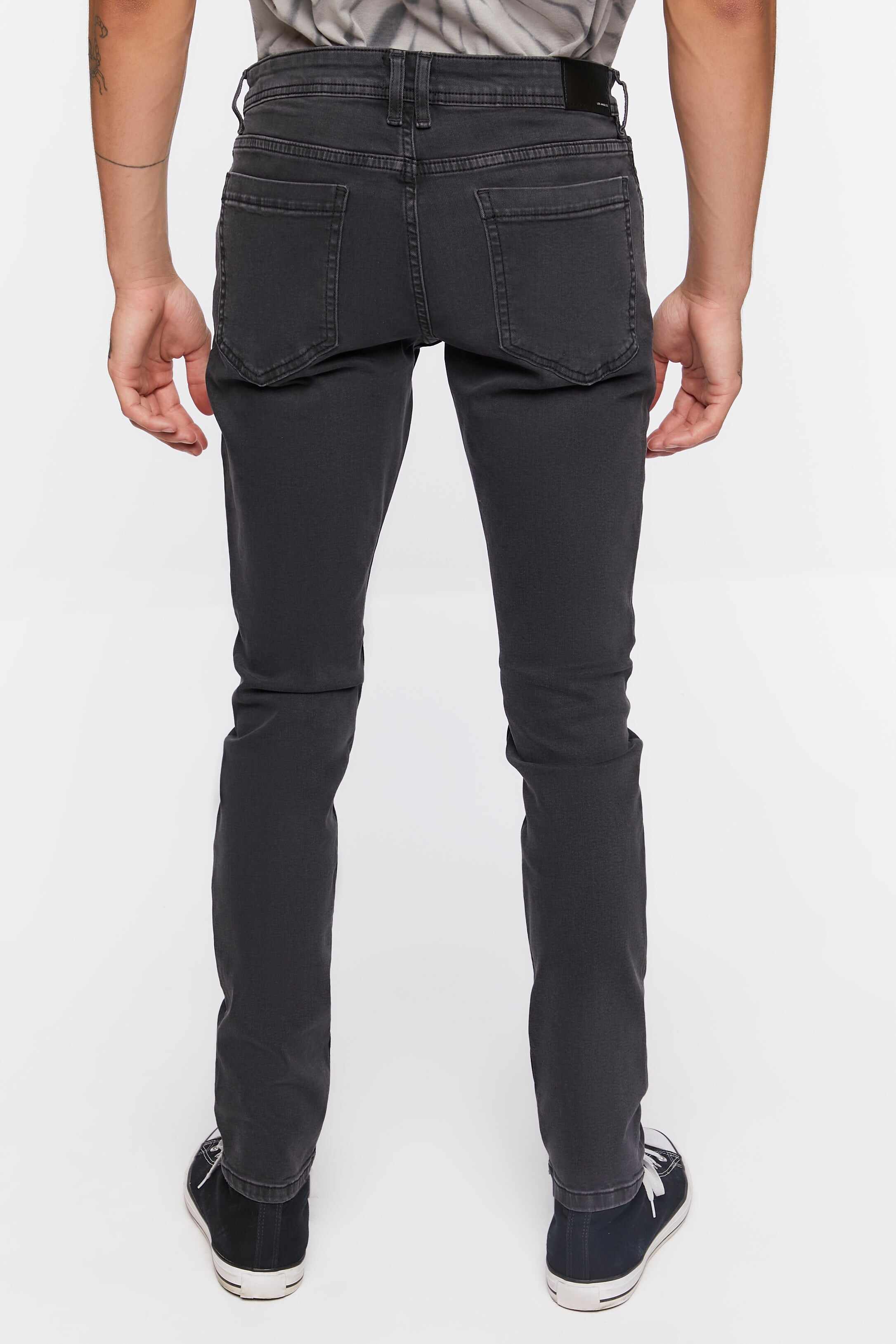 Men Apparel | Premium Distressed Slim-Fit Jeans Black Forever21 - XS78185