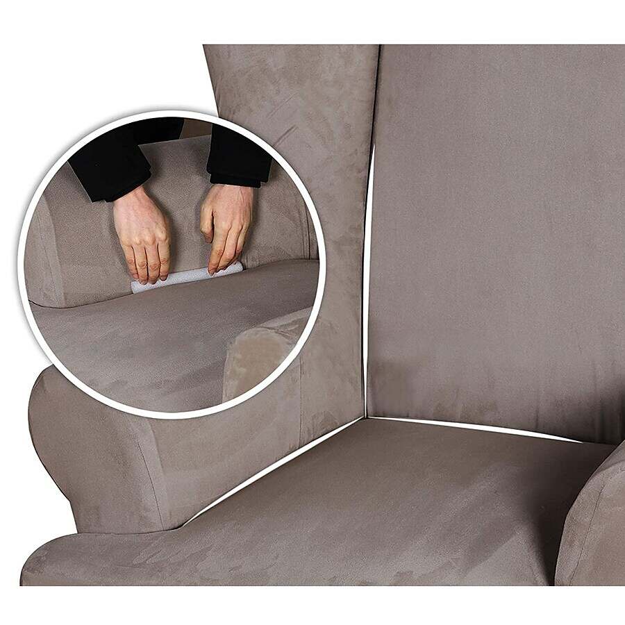 Water Repellent Stretch Wingback Chair Cover