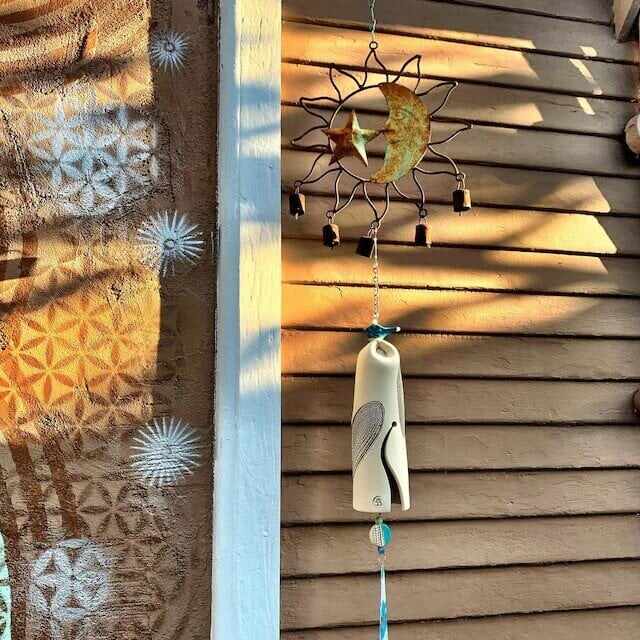 Beautiful Rustic Dragonfly Wind Chimes, Boho Handmade Garden Decor Gift