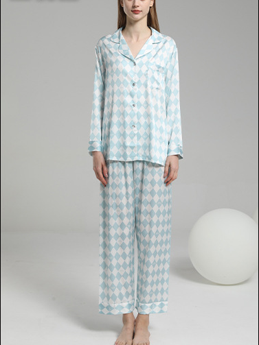 Plaid Simple Regular Sleeve Others Pajama Set