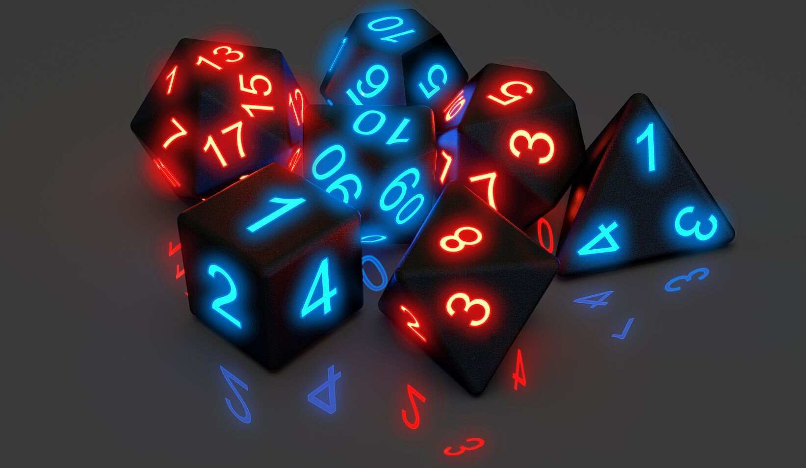 🔥HOT SALE - 50% OFF 🔥2022 New Party Fluorescent 7-Piece Dice