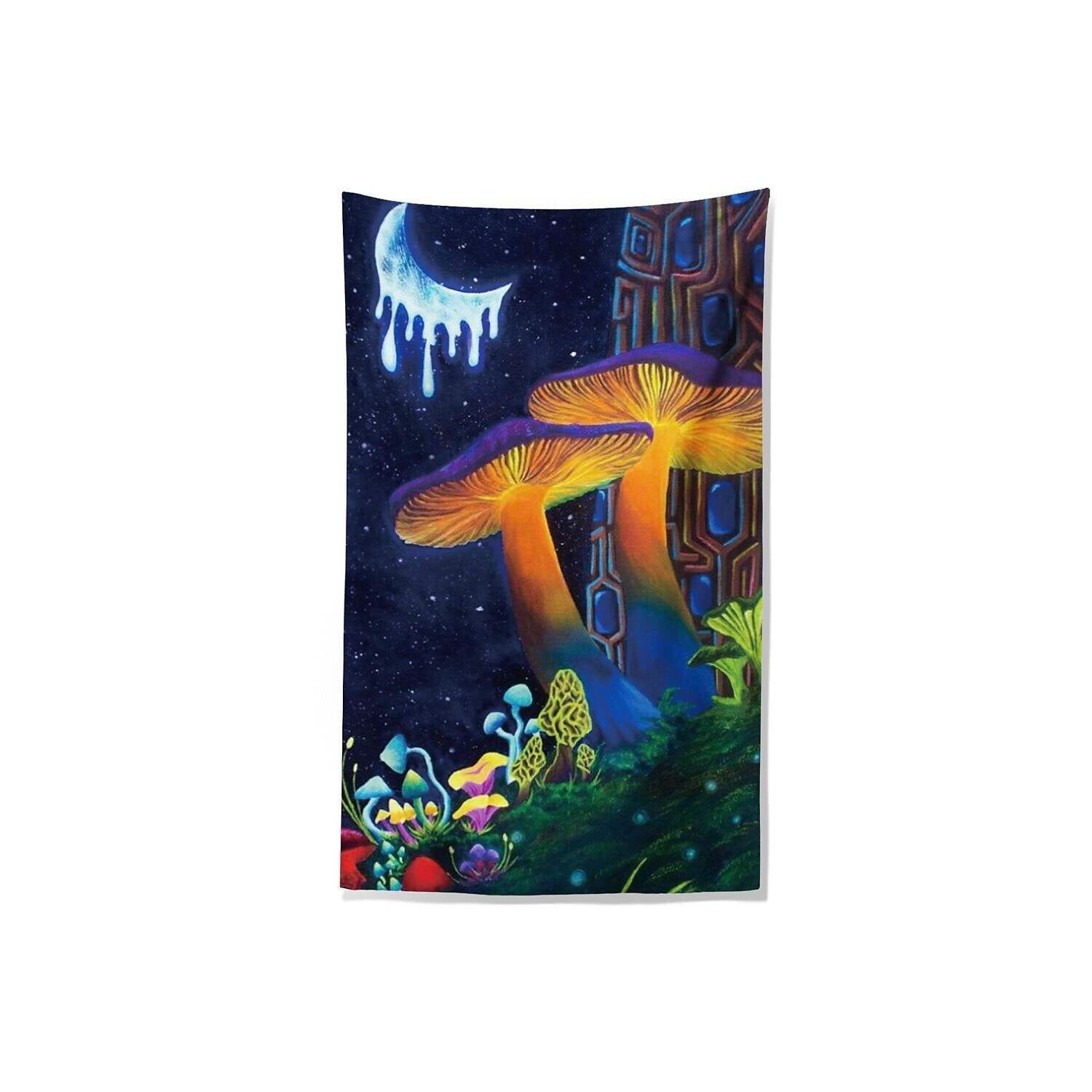 Trippy Mushroom Wall Tapestry Art Decor