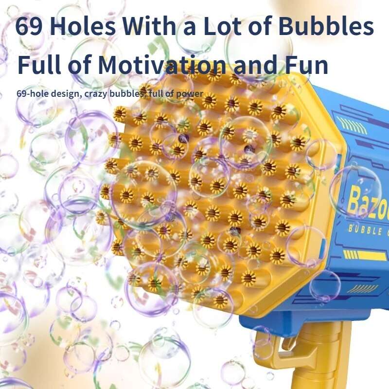 Kids Bubble Gun Rocket 69 Holes