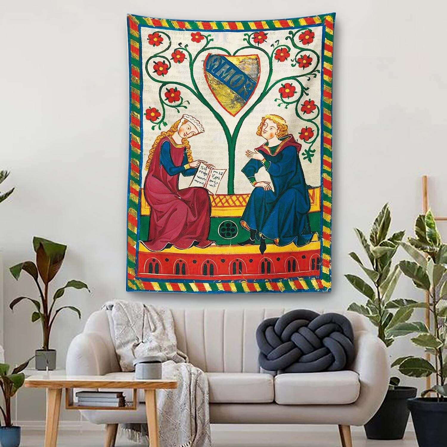 Medieval Large Wall Tapestry Art Decor