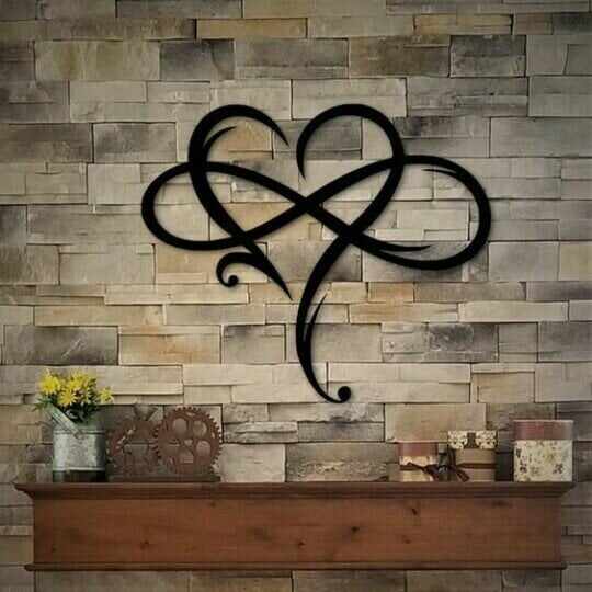 Last Day Promotion 49% OFF - Infinity heart-Steel wall decor Metal Wall art