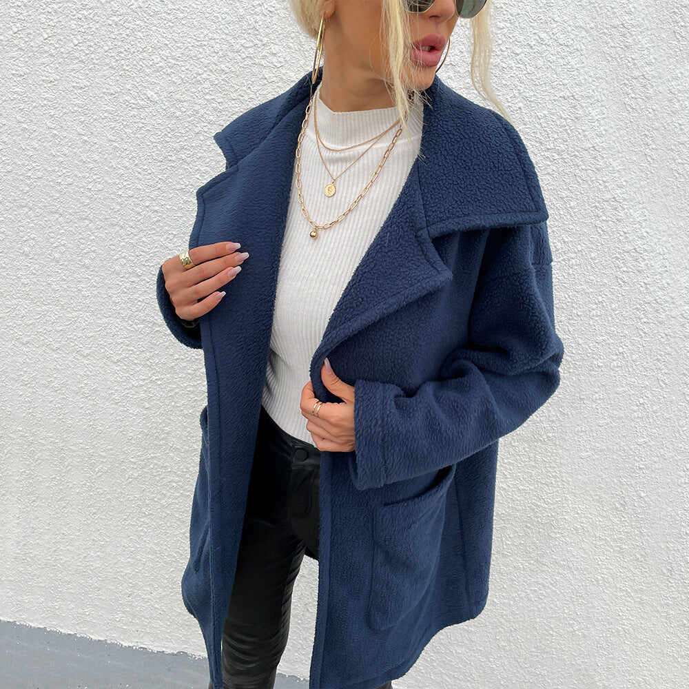 Slot Pocket Mid-length Coat