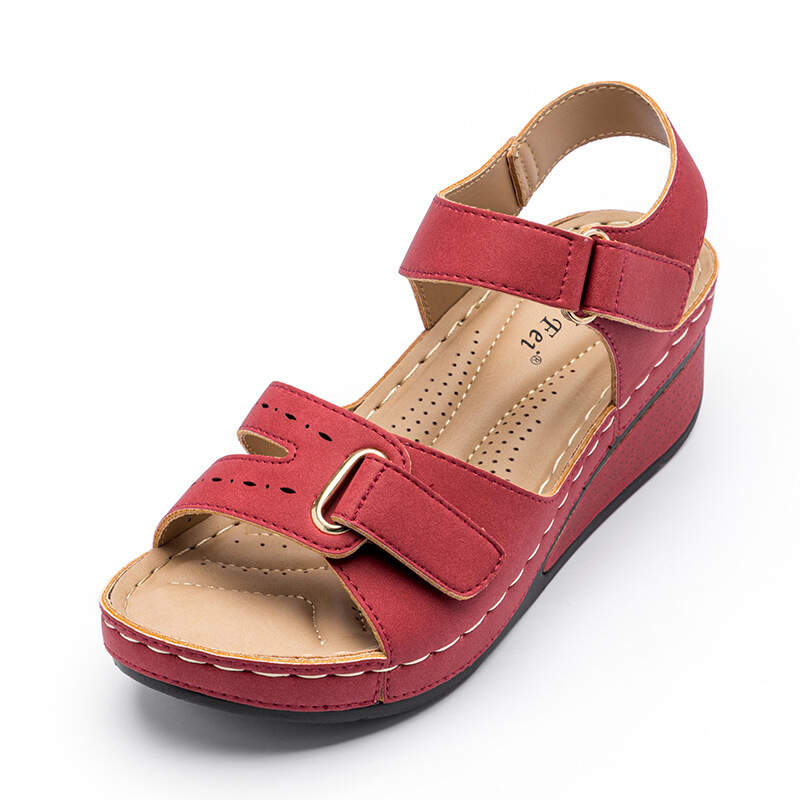 Retro Sewing Buckle Strap Sandals