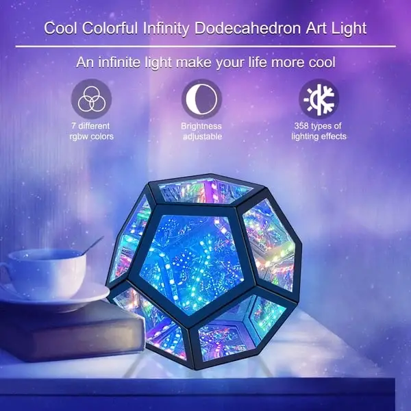 ✨The InfiniteX Dodecahedron Color Art Light- A visual feast through dimensions🎁(Free Worldwide Freight)