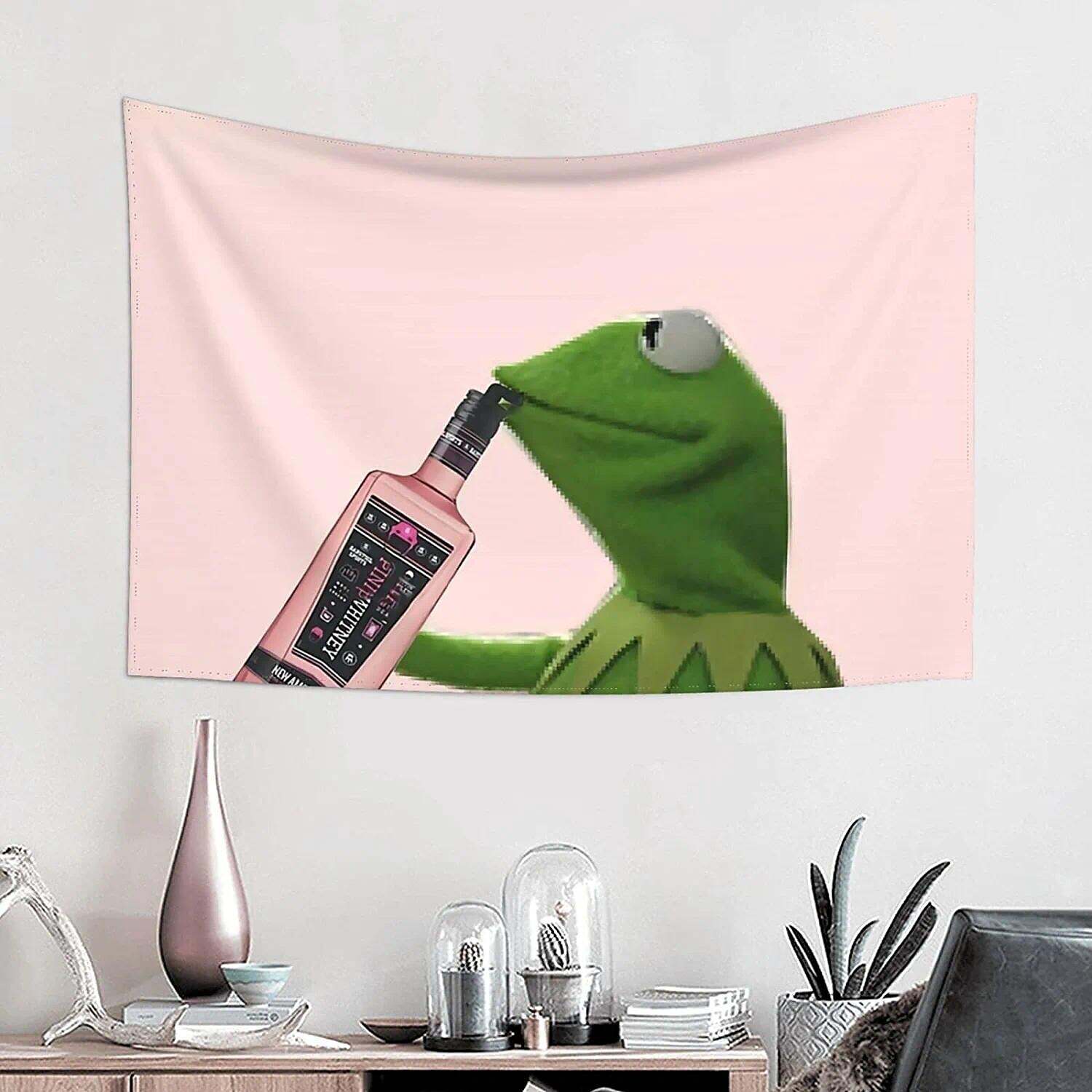 Funny Wall Tapestry Art Decor Wall Hanging Party Frog Backdrop