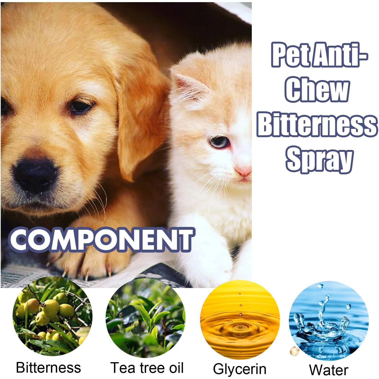 Bitter anti chew spray for pets can prevent dogs from chewing tables, chairs and legs and scratching sofa spray