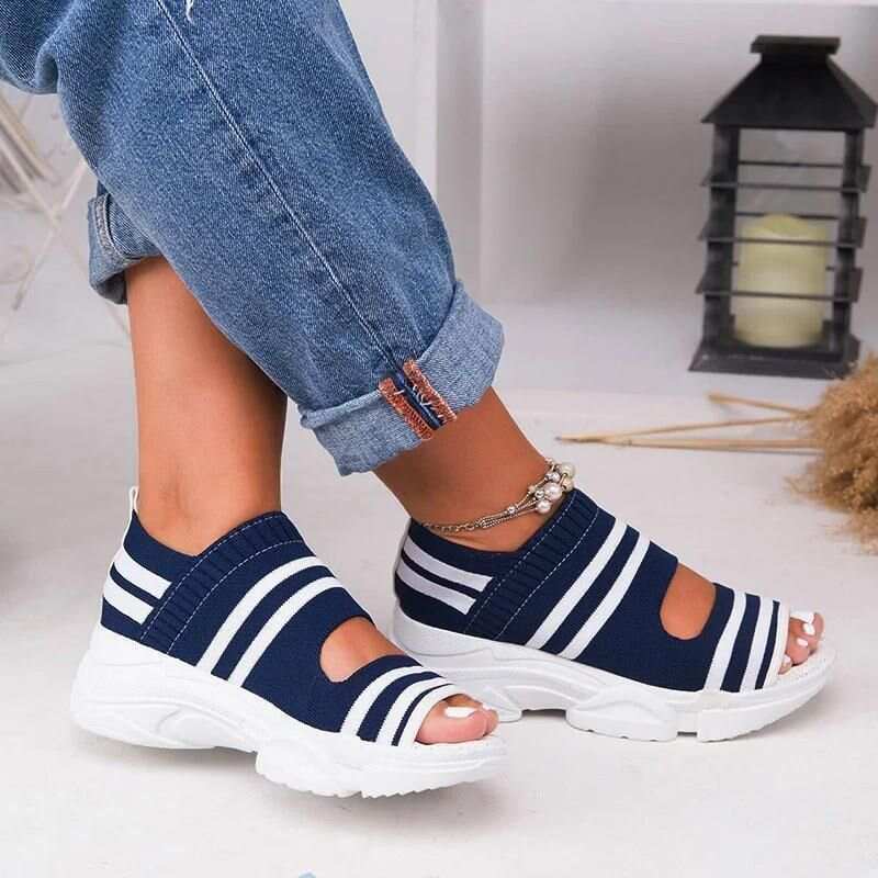 Casual Women Breathable Wedge Comfy Sandals - Fit All Width Foot Sandals