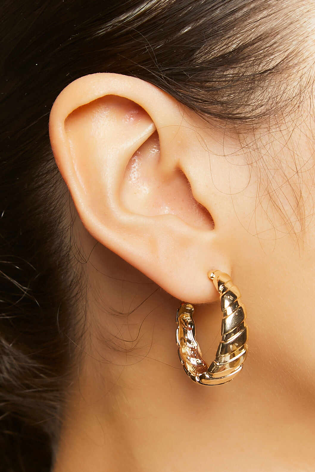 Accessories Accessories | Upcycled Hoop Earrings Gold Forever21 - PW13470