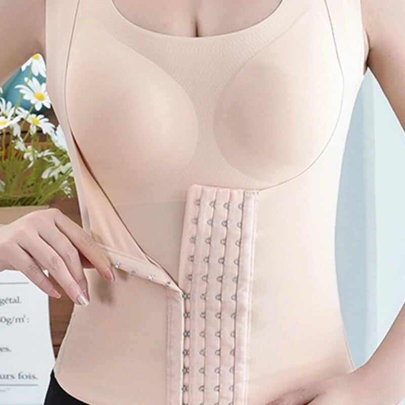 4-in-1 Waist Buttoned Bra Shapewear