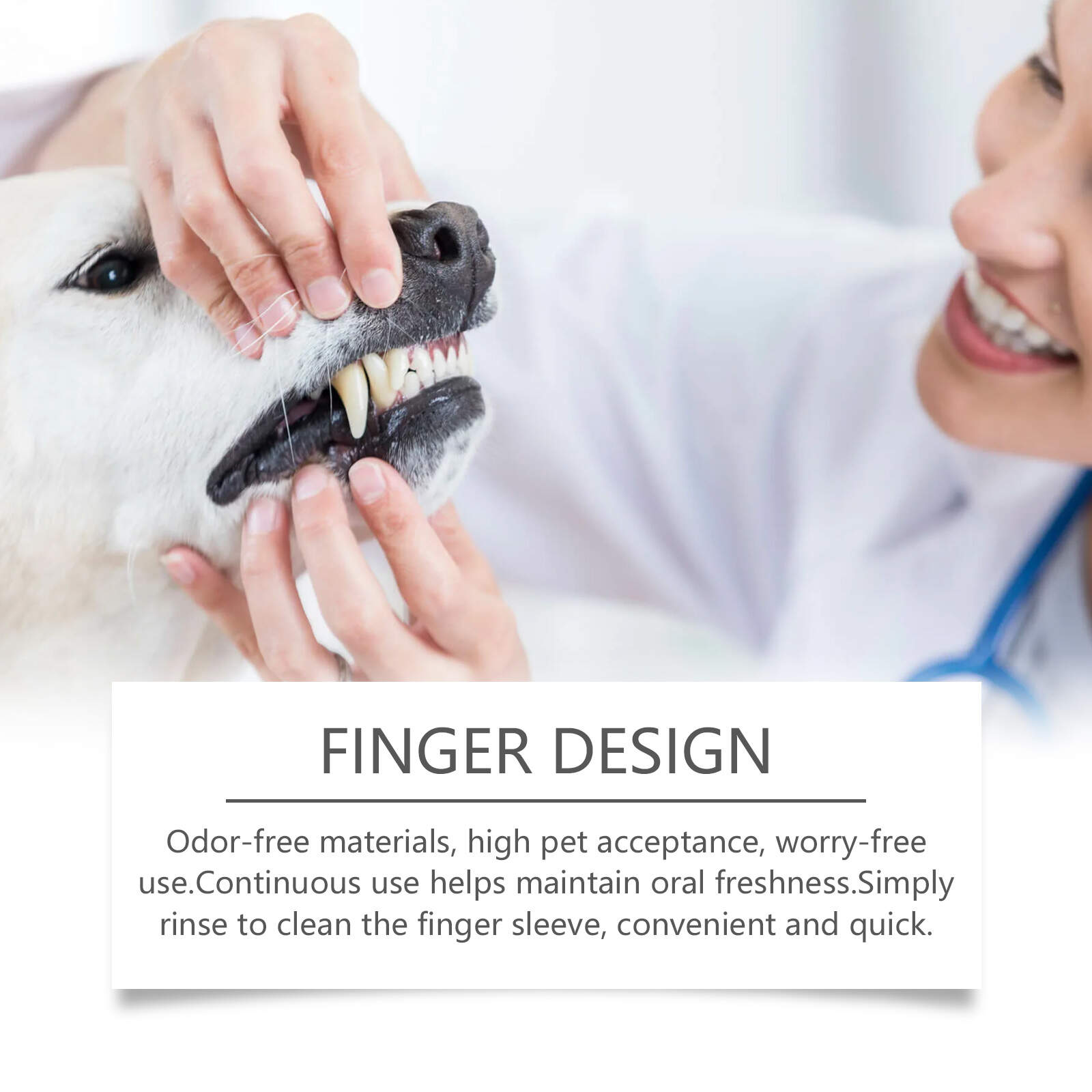 Pet dental finger cots