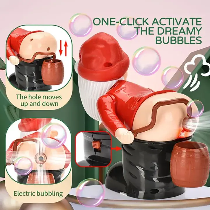 🔥HOT SALE 49% OFF-Funny Santa Bubble Blowing Machine